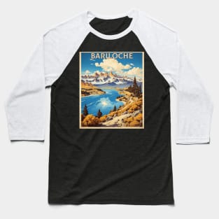 Bariloche Argentina Vintage Tourism Poster Baseball T-Shirt